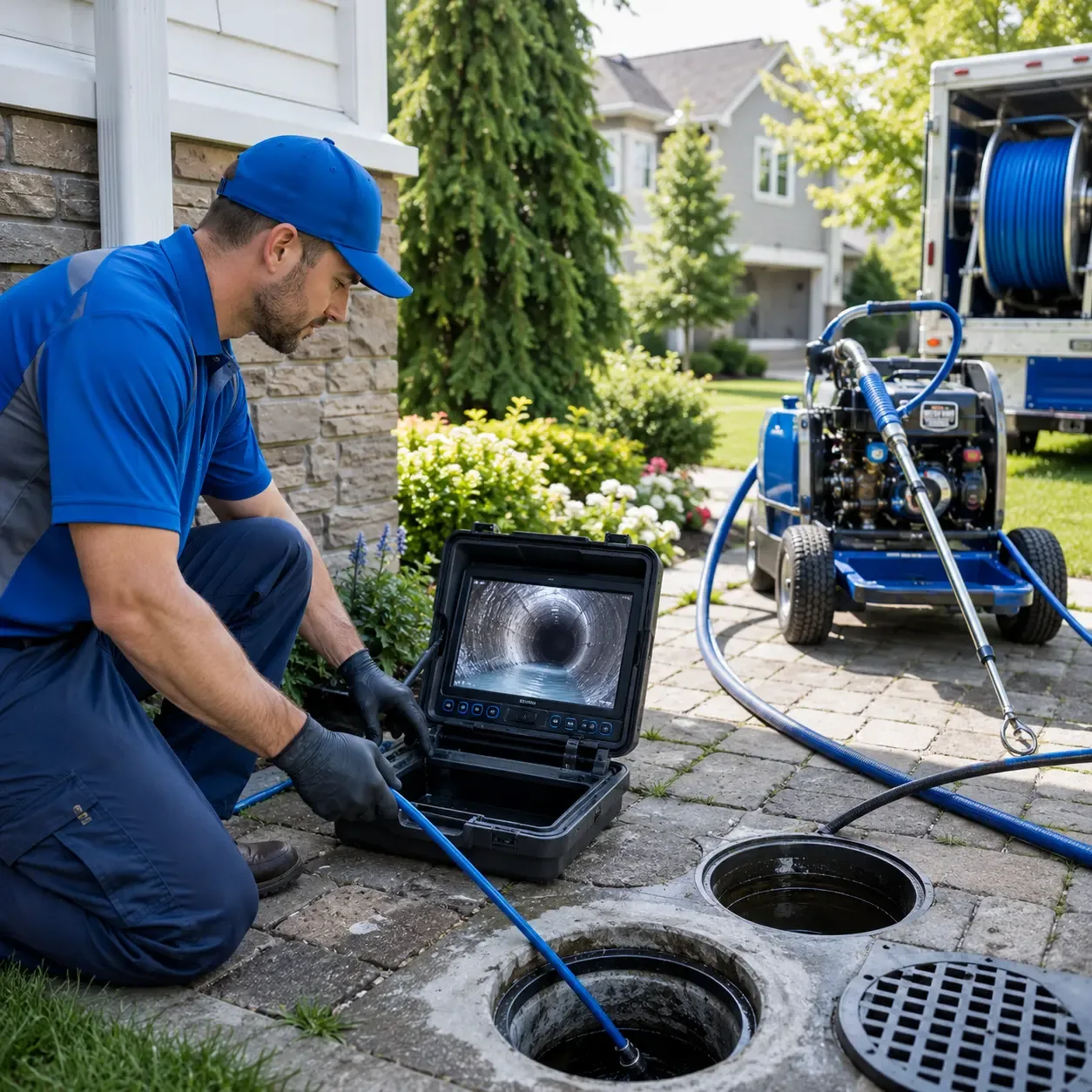 Outdoor drain cleaning professionals serving Hamburg, IA